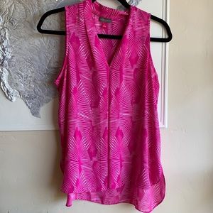 Hot pink Vince Camuto sleeveless blouse
